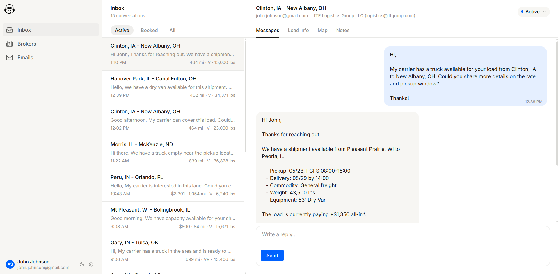 Dispatch Copilot unified inbox